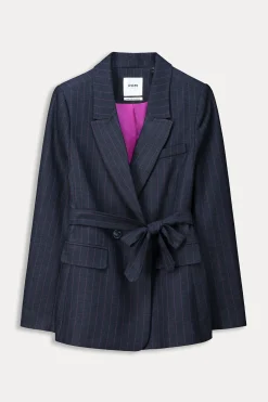 BLAZER Striped Midnight Blue