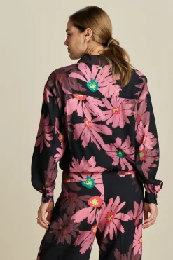 BLOUSE Big Blooming Pink