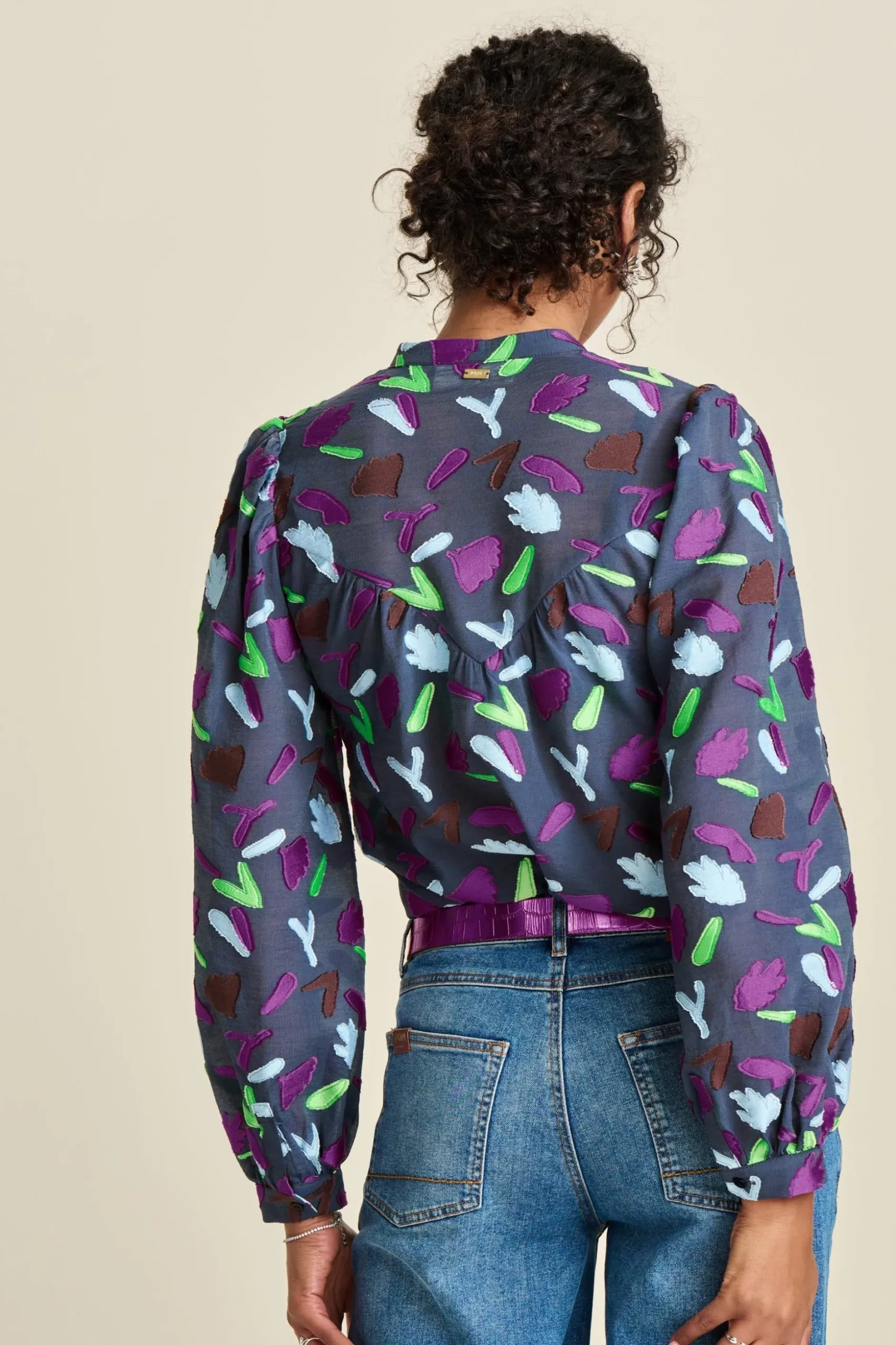 BLOUSE Featherfest Blue