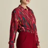BLOUSE Milly Woody Burgundy Red