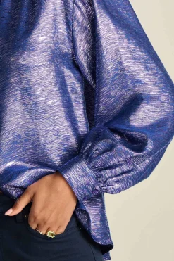 BLOUSE Violet Festive Blue