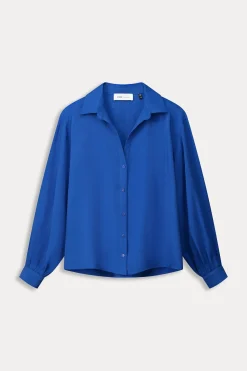 BLOUSE Violet Shimmer Blue