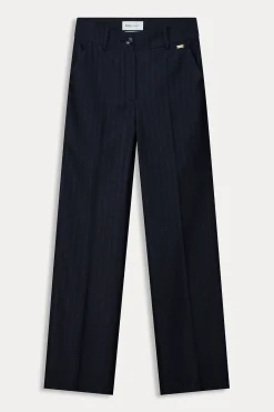 BROEK Striped Midnight Blue