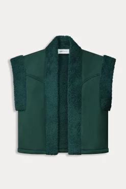 GILET Lammy Teal Green