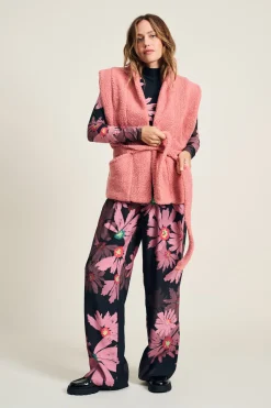 GILET Teddy Dusty Pink