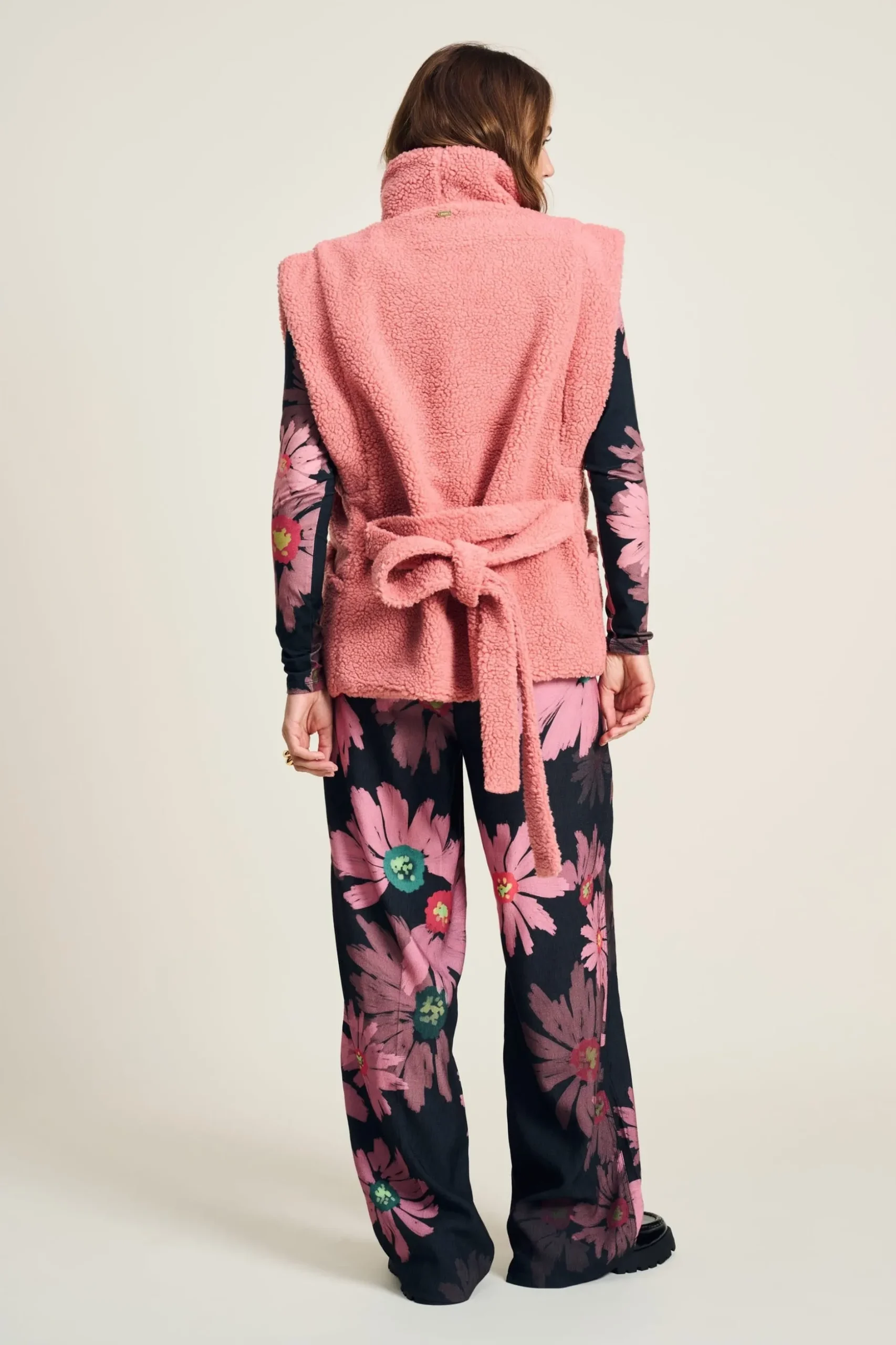 GILET Teddy Dusty Pink