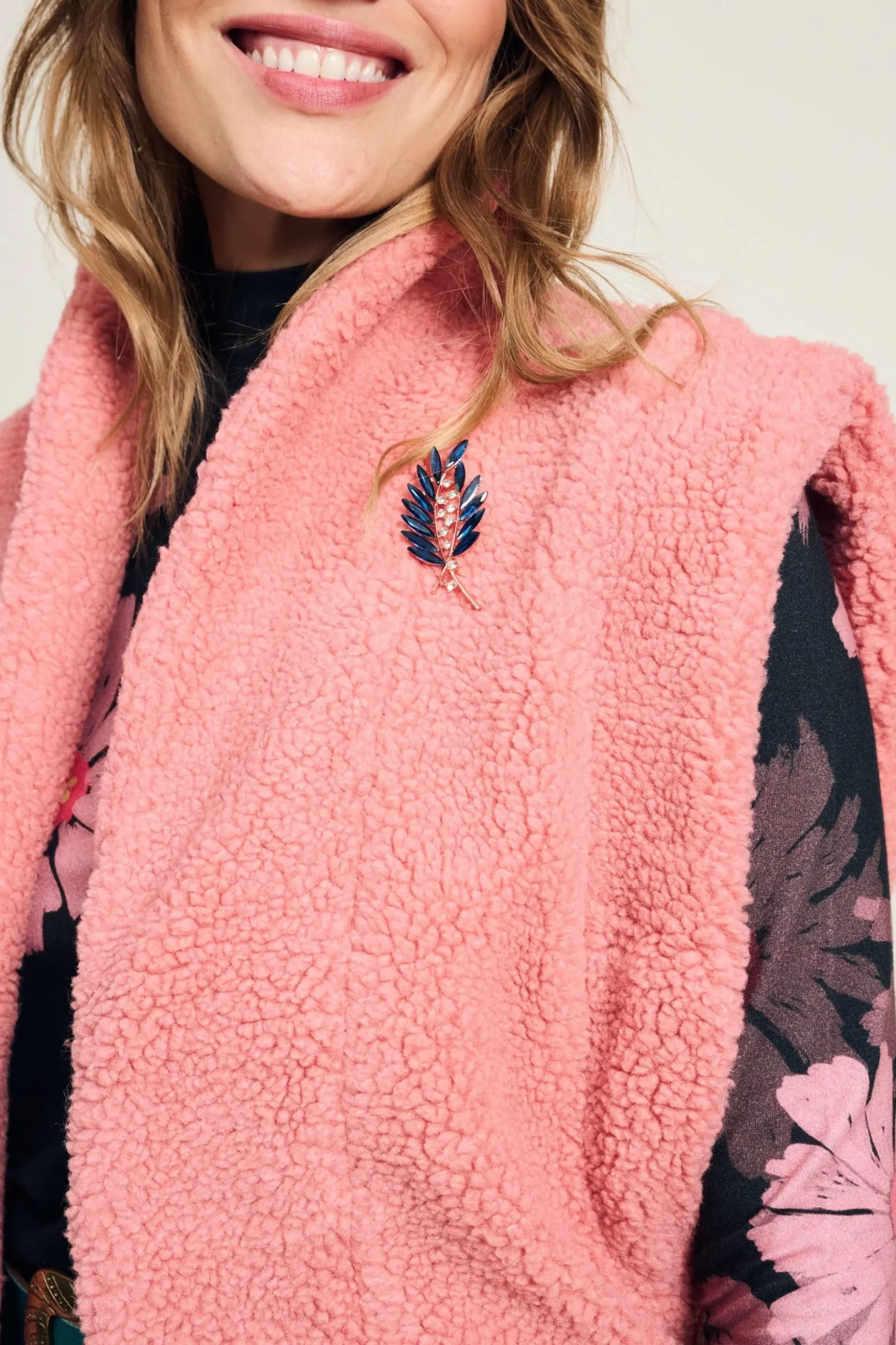 GILET Teddy Dusty Pink