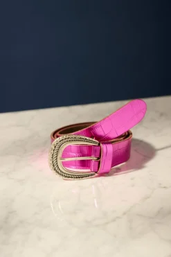 RIEM Metallic Fuchsia Croco